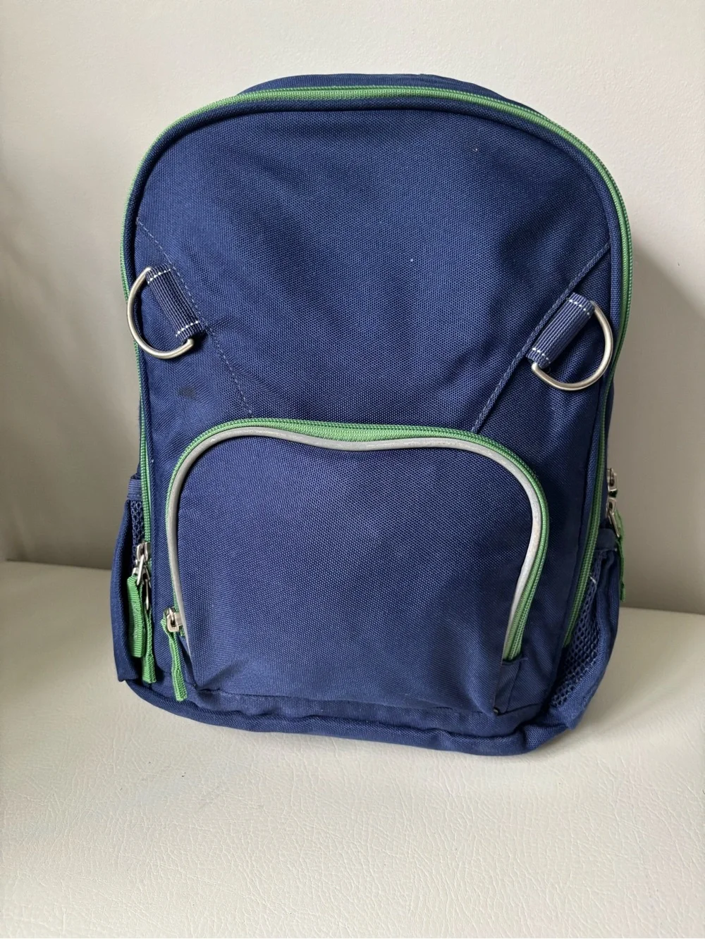 Pottery Barn Kids Navy and Green Small Backpack